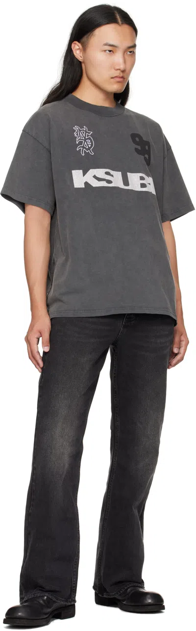 Ksubi Rugged Ekcess Oversize Graphic T-shirt In Gray