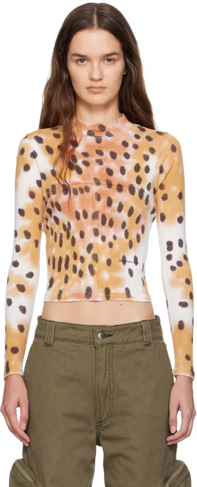 Eckhaus Latta Multicolor Lapped Baby Turtleneck In Multi