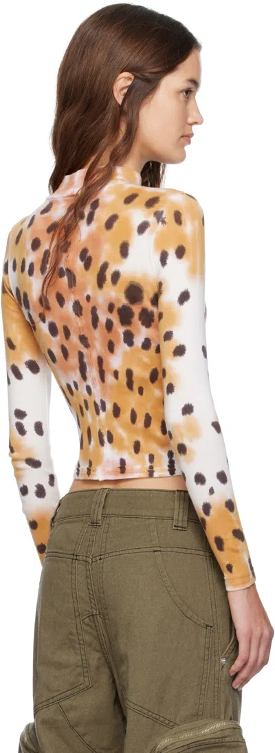 Eckhaus Latta Multicolor Lapped Baby Turtleneck In Multi