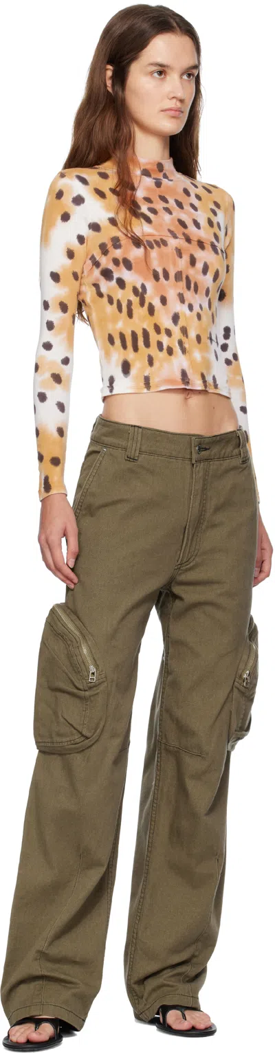 Eckhaus Latta Multicolor Lapped Baby Turtleneck In Multi