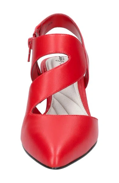 Easy Street Venue Strappy Pump In Red