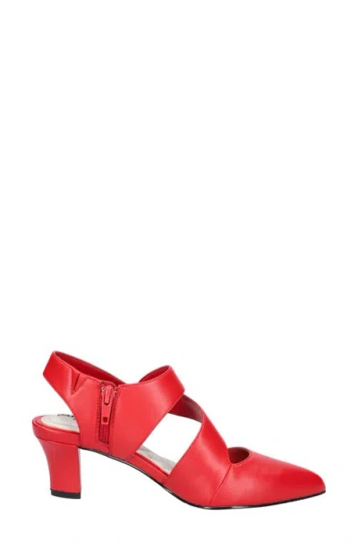 Easy Street Venue Strappy Pump In Red