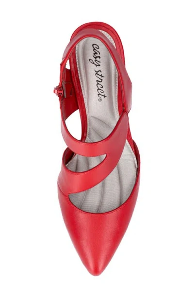 Easy Street Venue Strappy Pump In Red