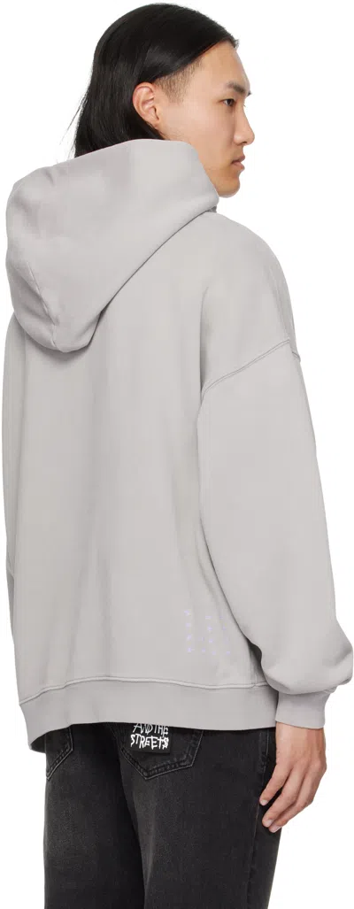 Ksubi Blasted Hoodie In Gray