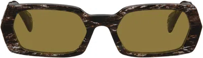 Retrosuperfuture Brown 'l'altro' Sunglasses In Gray