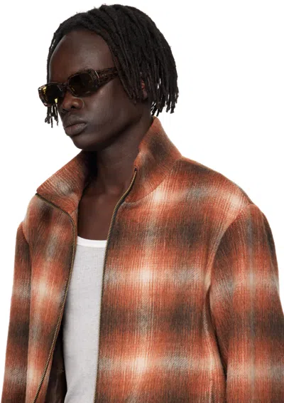 Retrosuperfuture Brown 'l'altro' Sunglasses In Gray