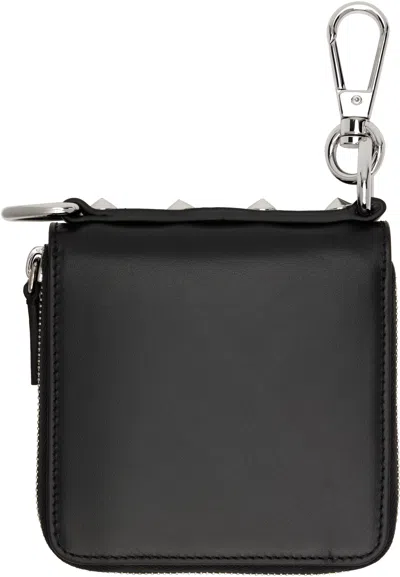 R13 Black Clasp Wallet In Black