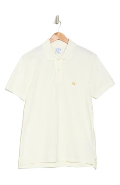 Brooks Brothers Golden Fleece Stretch Supima Polo Shirt In White