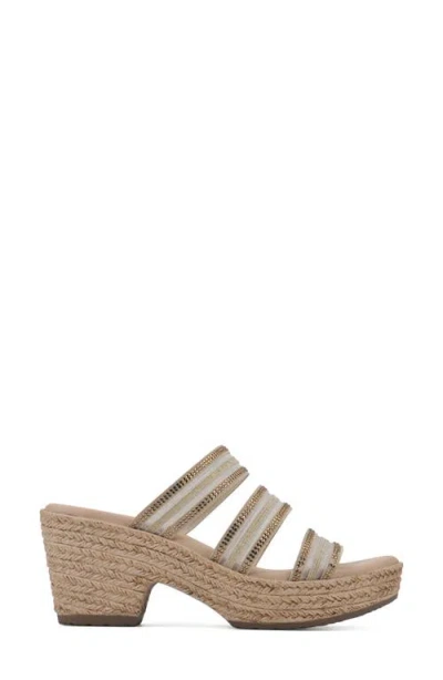 Cliffs By White Mountain Bianna Espadrille Platform Sandal In Neutral