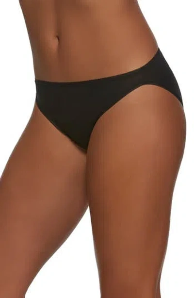 Felina Assorted 3-pack So Smooth High Cut Bikinis In Black