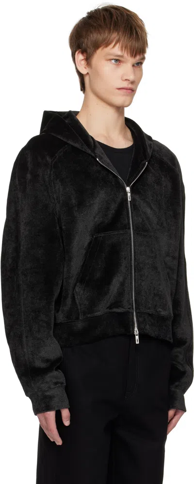 Lgn Louis Gabriel Nouchi Black Raglan Hoodie In Black