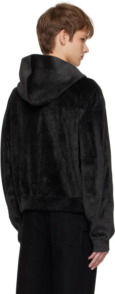 Lgn Louis Gabriel Nouchi Black Raglan Hoodie In Black