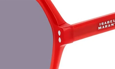 Isabel Marant 55mm Gradient Square Sunglasses In Red