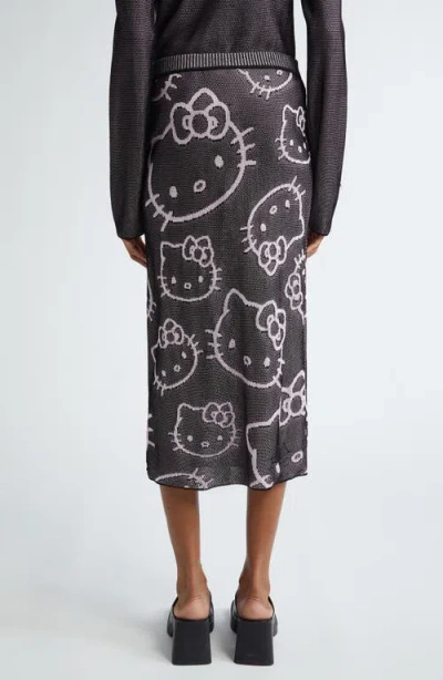 Chet Lo X Sanrio Hello Kitty® Intarsia Midi Sweater Skirt In Multi