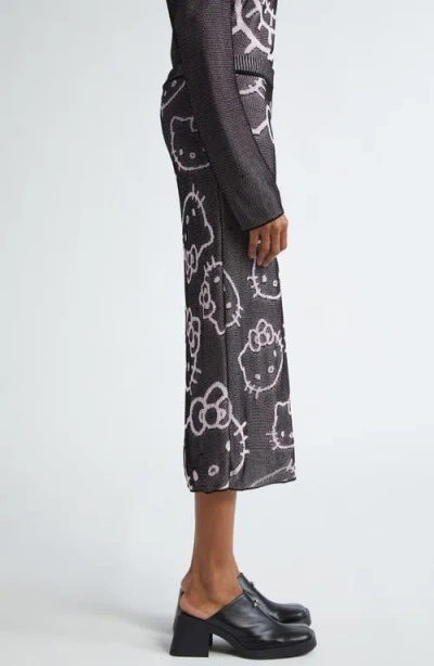 Chet Lo X Sanrio Hello Kitty® Intarsia Midi Sweater Skirt In Multi