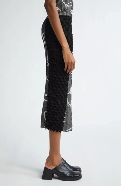 Chet Lo X Sanrio Hello Kitty® Spike Knit Midi Sweater Skirt In Gray