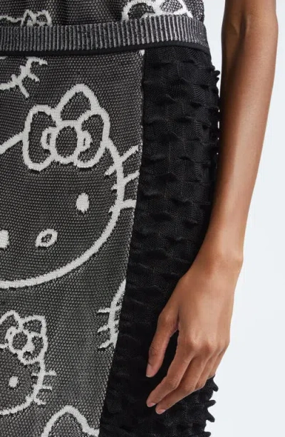 Chet Lo X Sanrio Hello Kitty® Spike Knit Midi Sweater Skirt In Gray