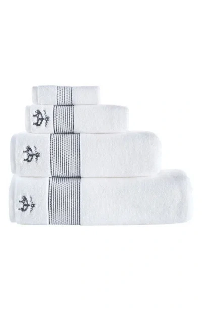 Brooks Brothers 4-piece Robe Stripe Cotton Towel Set In Multi