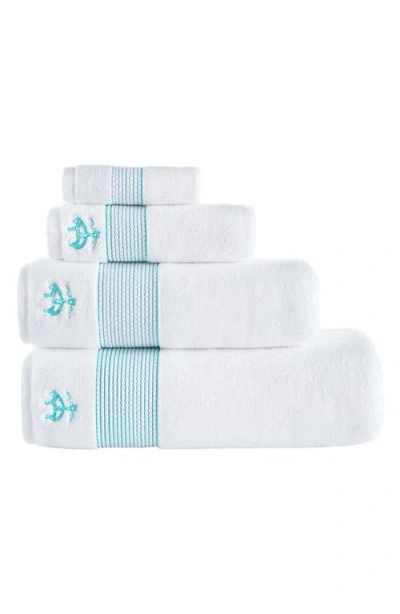 Brooks Brothers 4-piece Robe Stripe Cotton Towel Set In Multi