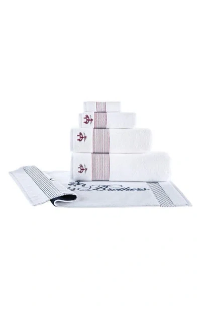 Brooks Brothers 4-piece Robe Stripe Cotton Towel Set In Multi
