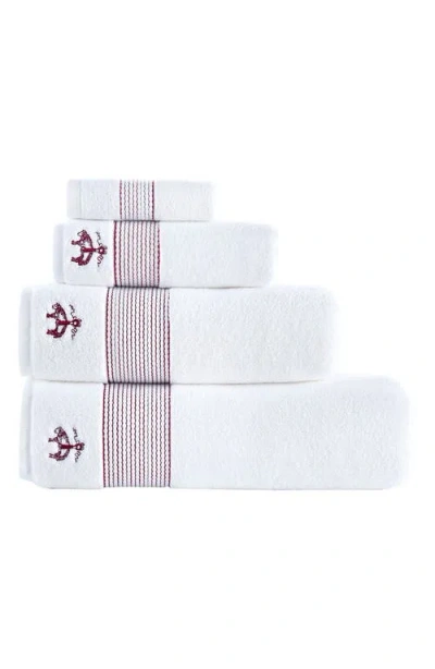 Brooks Brothers 4-piece Robe Stripe Cotton Towel Set In Multi
