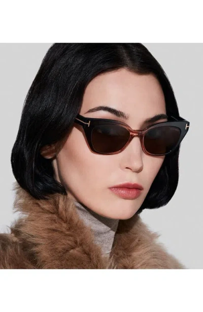 Tom Ford Juliette Acetate Cat-eye Sunglasses In Multi