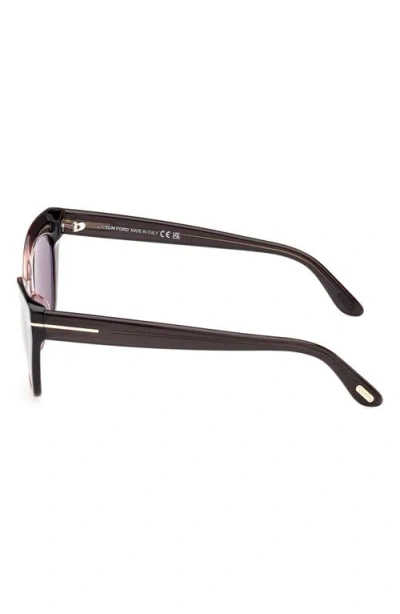 Tom Ford Juliette Acetate Cat-eye Sunglasses In Multi