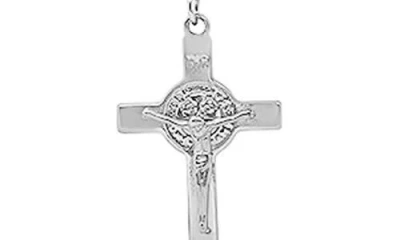 Hmy Jewelry Mixed Material Rosary Necklace In Metallic