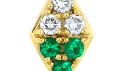 Bony Levy Diamond & Emerald Pendant Necklace In Gold
