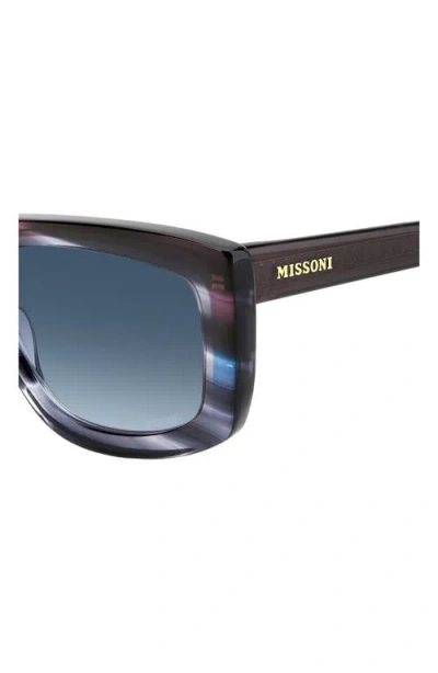 Missoni 60mm Gradient Rectangular Sunglasses In Blue