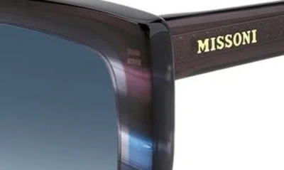 Missoni 60mm Gradient Rectangular Sunglasses In Blue