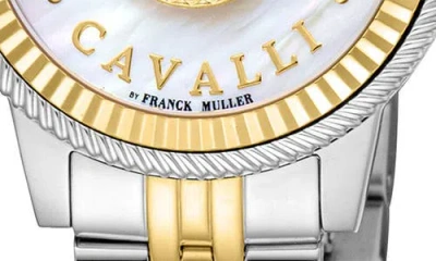 Roberto Cavalli By Franck Muller R Cavalli By Franck Muller Two-tone Bracelet Watch, 30mm In Metallic