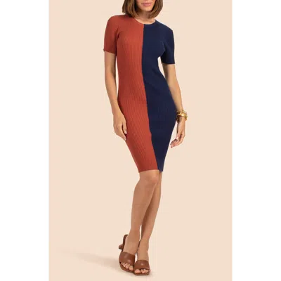 Trina Turk Vivika Colorblock Minidress In Multi