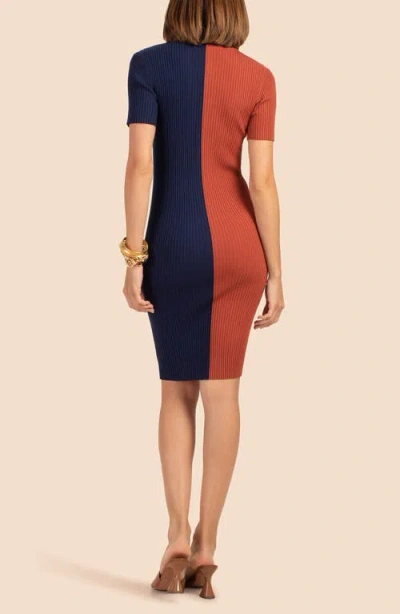 Trina Turk Vivika Colorblock Minidress In Multi