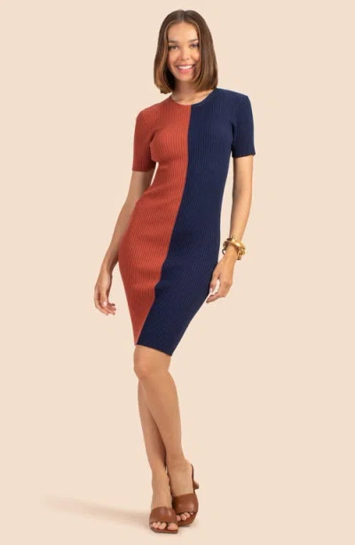 Trina Turk Vivika Colorblock Minidress In Multi