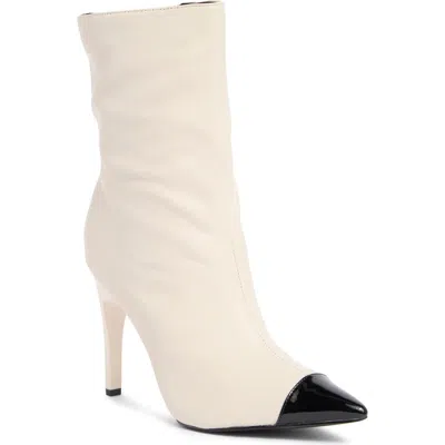 Nine West Winner Pointed Toe Boot In White