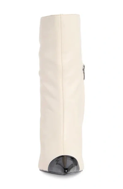 Nine West Winner Pointed Toe Boot In White