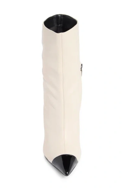 Nine West Winner Pointed Toe Boot In White