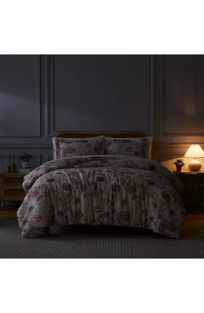 Southshore Fine Linens Skye Collection 3-piece Cotton Duvet Set In Red