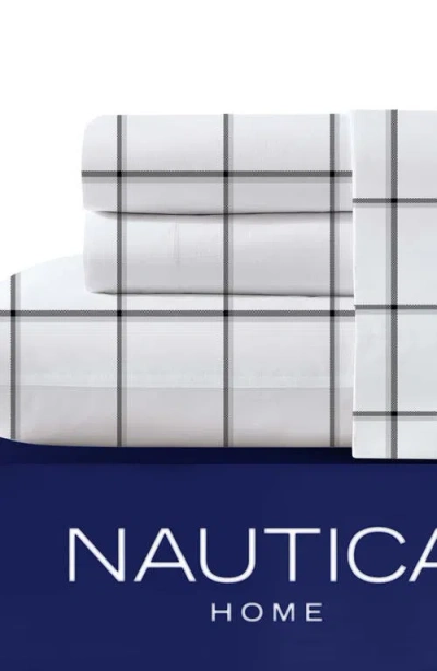 Nautica Plot Grid Print Sheet Set In Multi