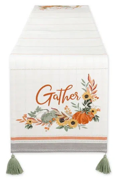 Design Imports Gather Fall Embellished Table Runner In Multi