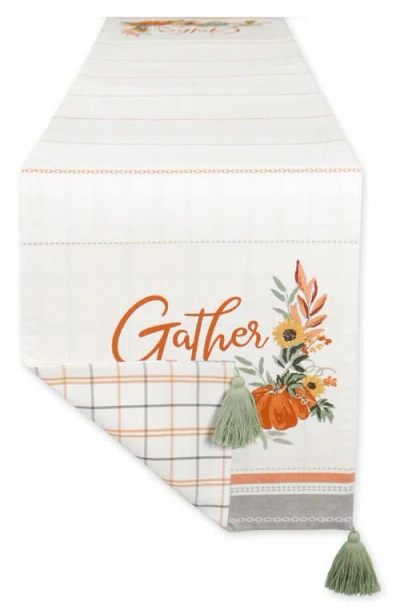 Design Imports Gather Fall Embellished Table Runner In Multi