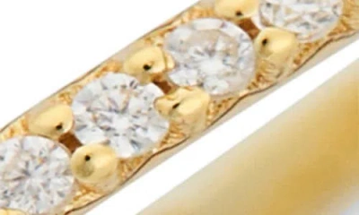 Argento Vivo Set Of Two Cz Pave Slim Stackable Rings In Multi