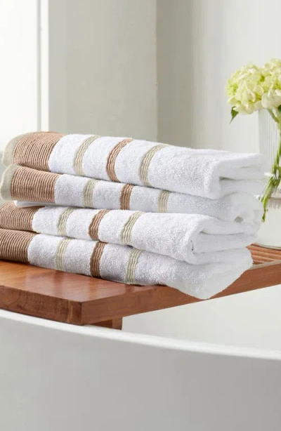 Woven & Weft Cotton Textured Stripe 6-piece Towel Set