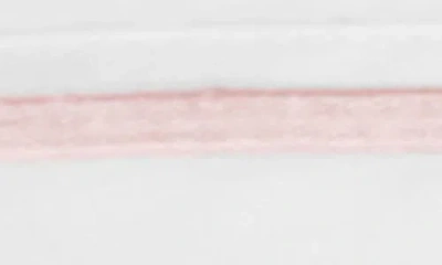 Melange Home Single Stripe Embroidered 300 Thread Count Cotton Percale Sheet Set In White