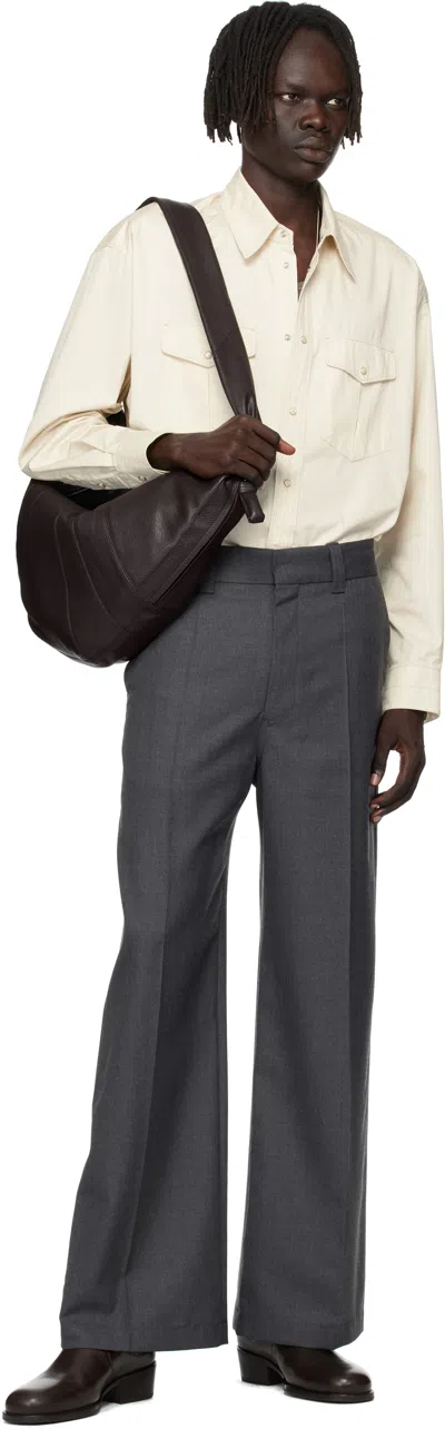 Lemaire Brown Large Croissant Bag