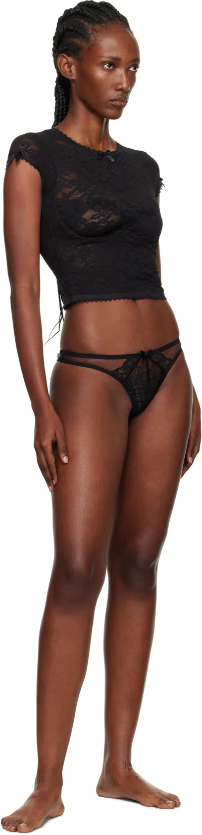 Agent Provocateur Black Frankie T-shirt In Black