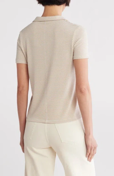 Rag & Bone Lea Modal Blend Polo In Neutral