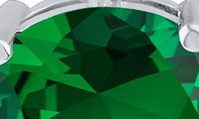 Cz By Kenneth Jay Lane Oval Cubic Zirconia Linear Drop Earrings In Multi