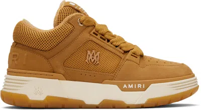 Amiri Wheat Leather Blend Sneakers In Nude